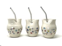 Image 4 of Flower decorated straw cup