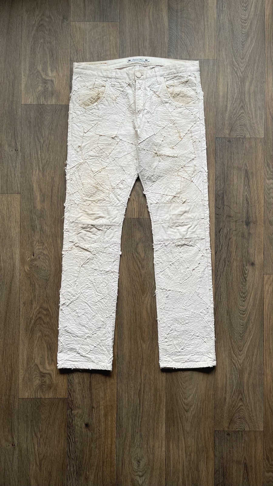 11 Sasquatchfabrix Zombie Stitch Patchwork Jeans - L 11 Sasquatchfabrix Zombie Stitch Patchwork Jeans - L