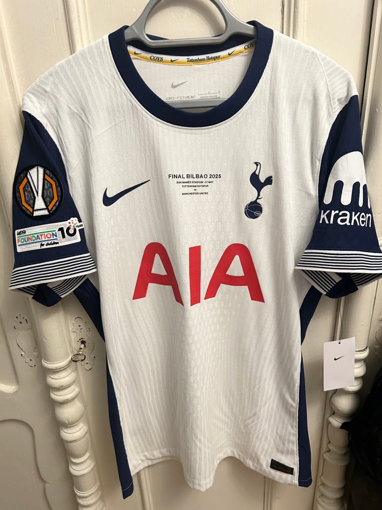 Image of PRE ORDER: Tottenham Hotspur “SON 7” Vaporknit 2024/25 Home Europa Final Shirt,  Large
