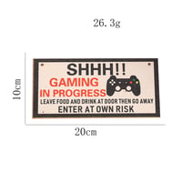 Image 3 of Wooden Notice Board Aesthetic Room Decor Home Wall Hanging Player Game Warning Sign Room Decoration 