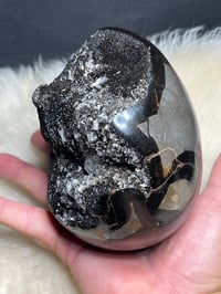 Image 12 of Septarian Egg With Calcite #2396