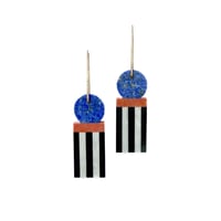 Image 1 of Lapis Column Earrings
