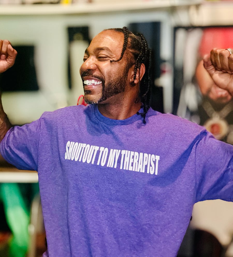 Image of Skyzone.Society Purple “Therapy” T-shirt