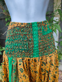 Image 6 of Zara Split Skirt- yellow and green