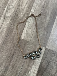 Rhinestone cluste necklace 