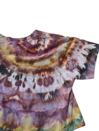 Image 3 of XS Crop Cotton Tee in Autumn Agate Ice Dye