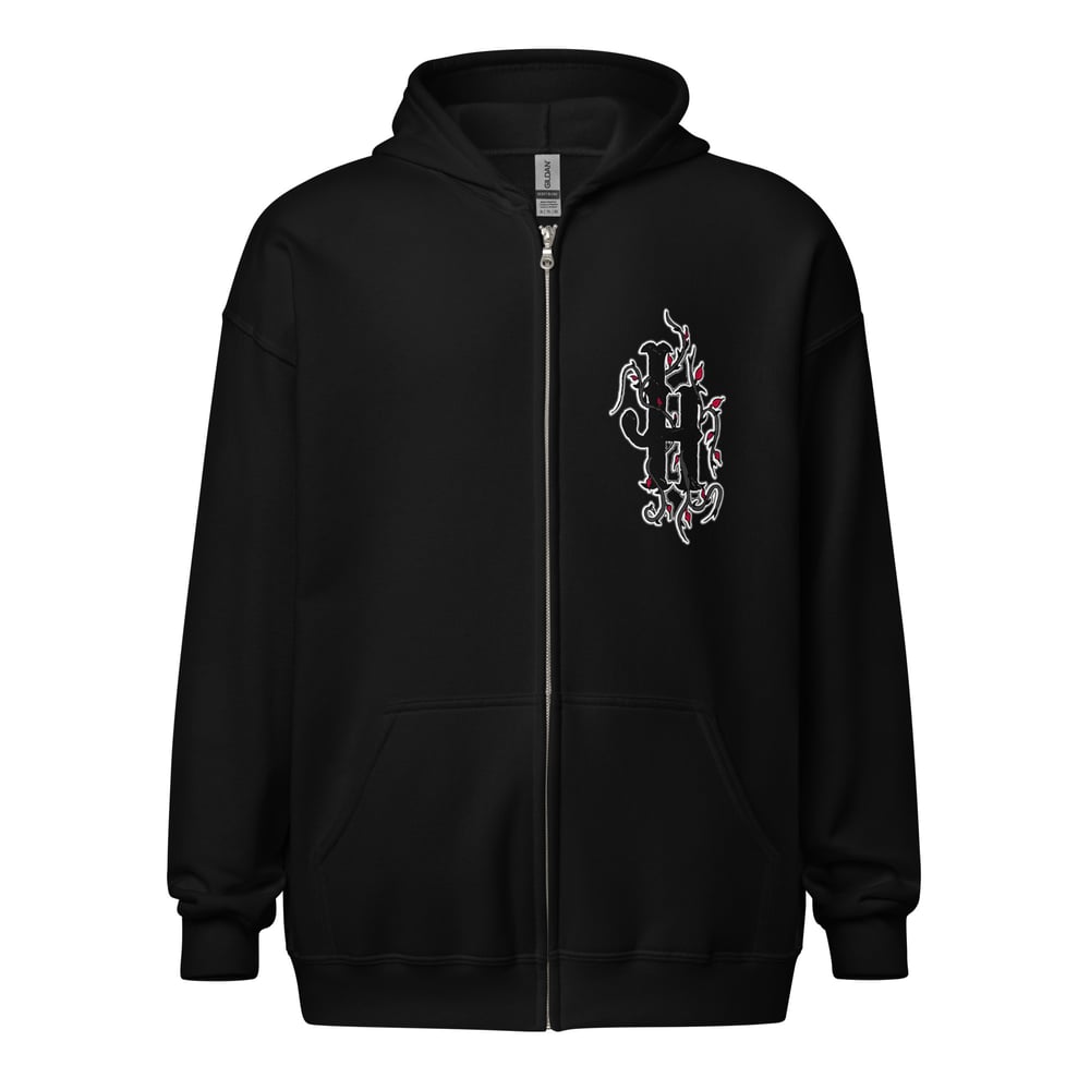 A Heart to the Grindstone- 2 Sided Unisex Zip Hoodie