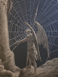 Image 5 of "Paradise Lost” 1800s Gustave Doré illustration with preserved web