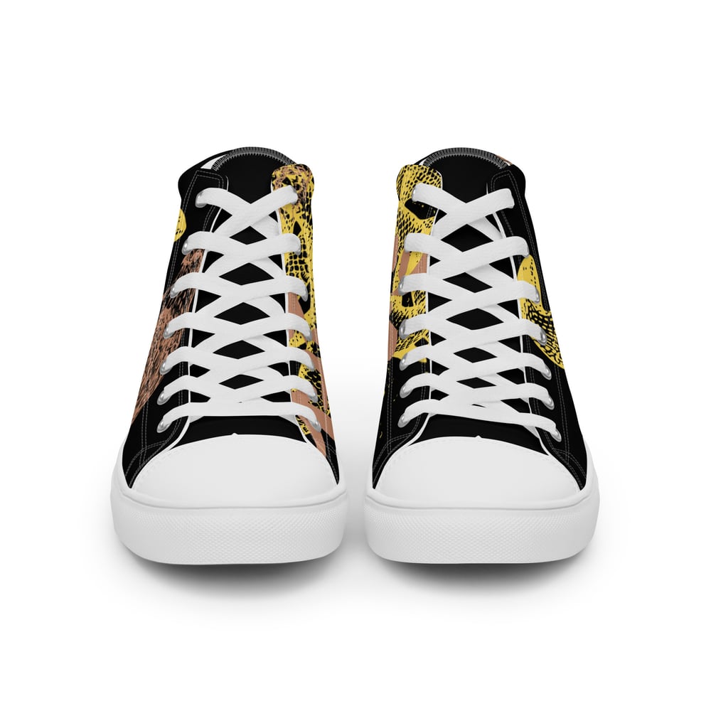 ZEN EXP - “Snake vs. Falcon” Men’s high top canvas shoes