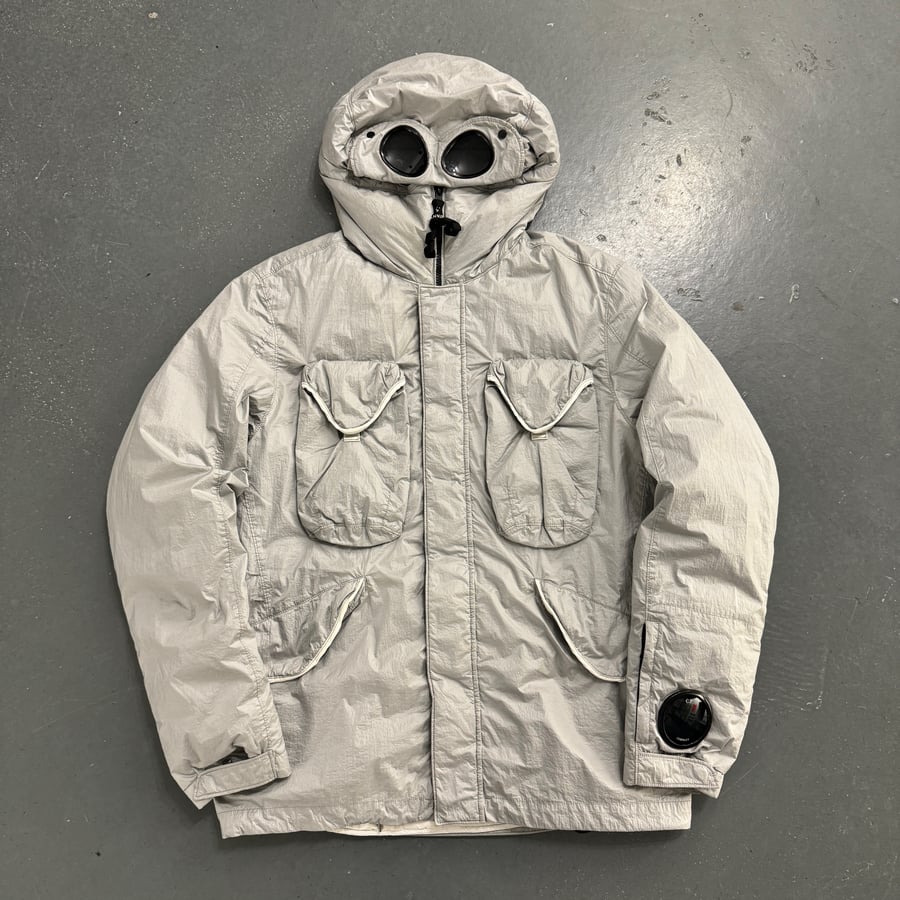 Image of AW 2019 CP Company Nyfoil Goggle down jacket, size large