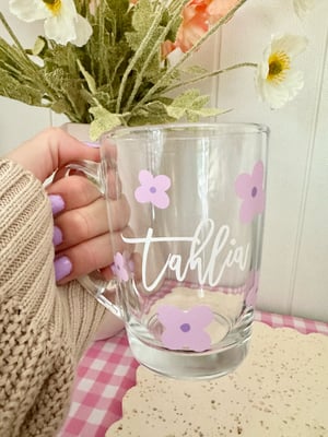 Image of PERSONALISED GLASS MUGS 