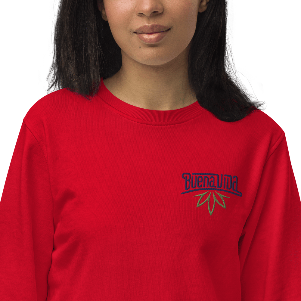 Buena Vida Embroidered Unisex Organic Sweatshirt