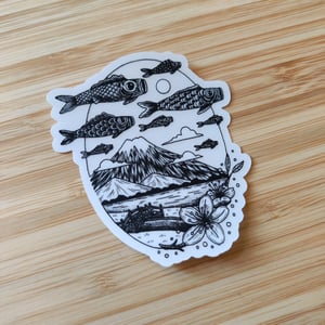 Sticker Koinobori - transparent