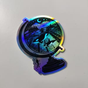 Holographic Sticker Whale Watching