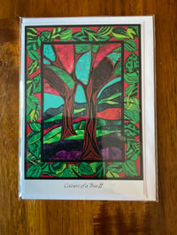 Image 2 of Art Cards: Colours of a Tree I, II, III, It’s a Jungle Out There, In Flight, Lino Cuts