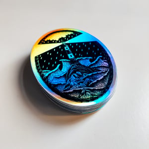 Holographic Sticker Lighthouse
