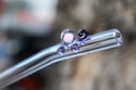 Opal Turtle Glass Straw 