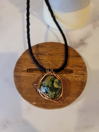 Image 1 of Ocean jasper pendant cord 