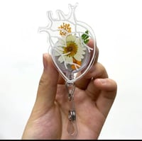 Image 5 of Colorful dried flower resin badge reel