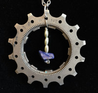 Image 1 of Gear & Stone Pendant