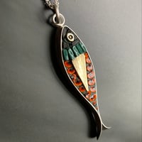 Red Fish, 18k Gold Fin