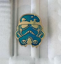 Nightsky Trooper Pin - Matte Gold Metal