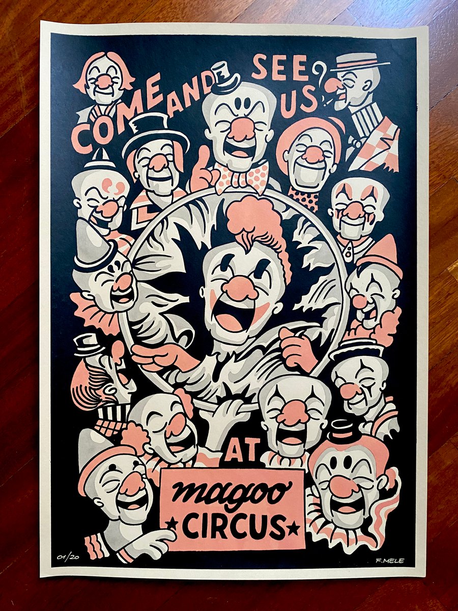 Image of Magoo Circus poster (20 copies signed and numered)