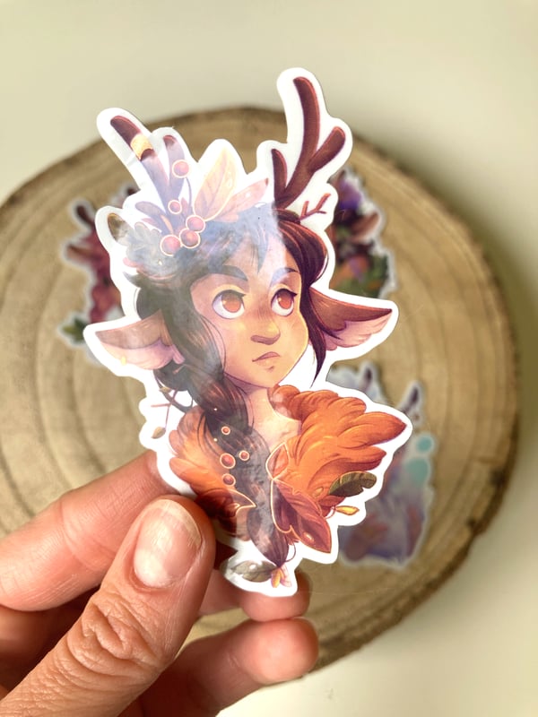 Image of Season Deer Girls Stickers