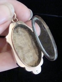 Image 3 of VICTORIAN 18CT 18K HIGH CARAT ROSE GOLD FRENCH PEARL MOMENTO LOCKET