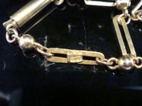 Image 3 of EDWARDIAN 9CT ORNATE CHAIN MARKED 9CT WITH TAG AND BARREL CLASP 16 INCHES 5.4g