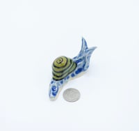 Image 3 of Small Blue & Green Snail