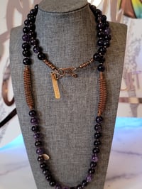 Image 2 of Conduction coil necklace in amethyst 