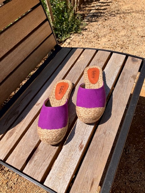 Image of Closed Toe Slippers - Violet