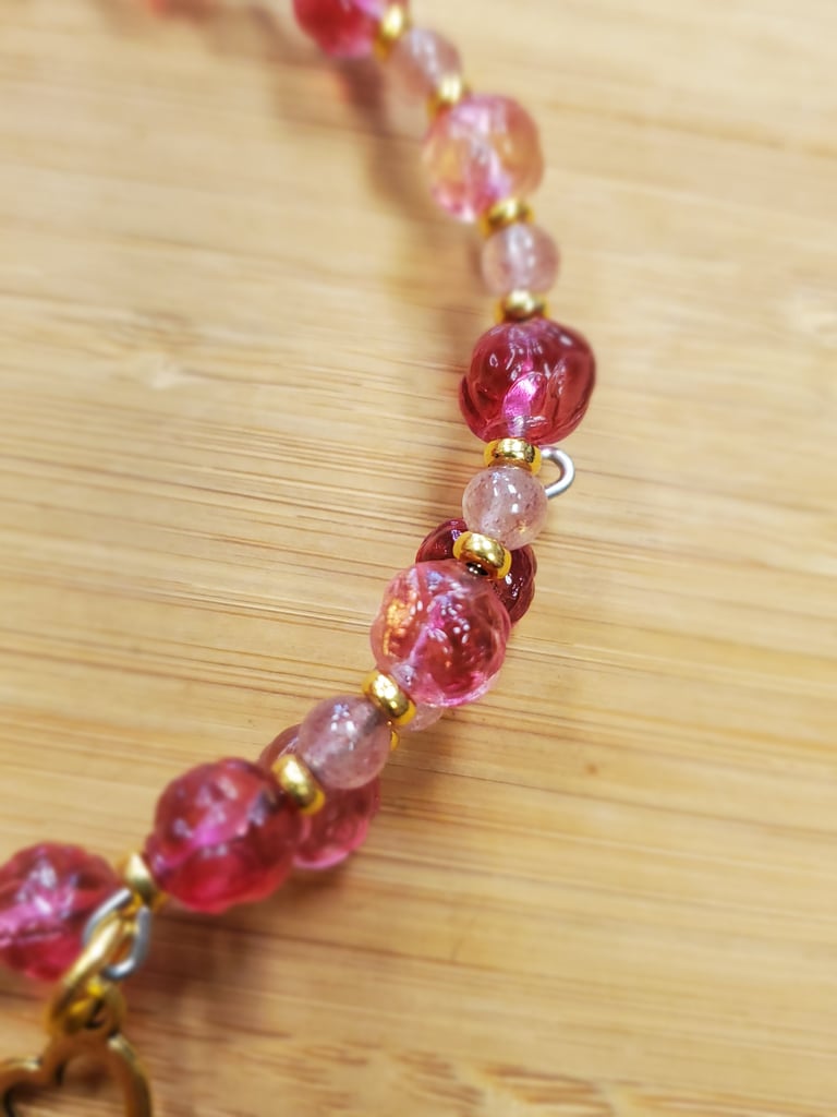 Strawberry Rose Bracelet Image 2