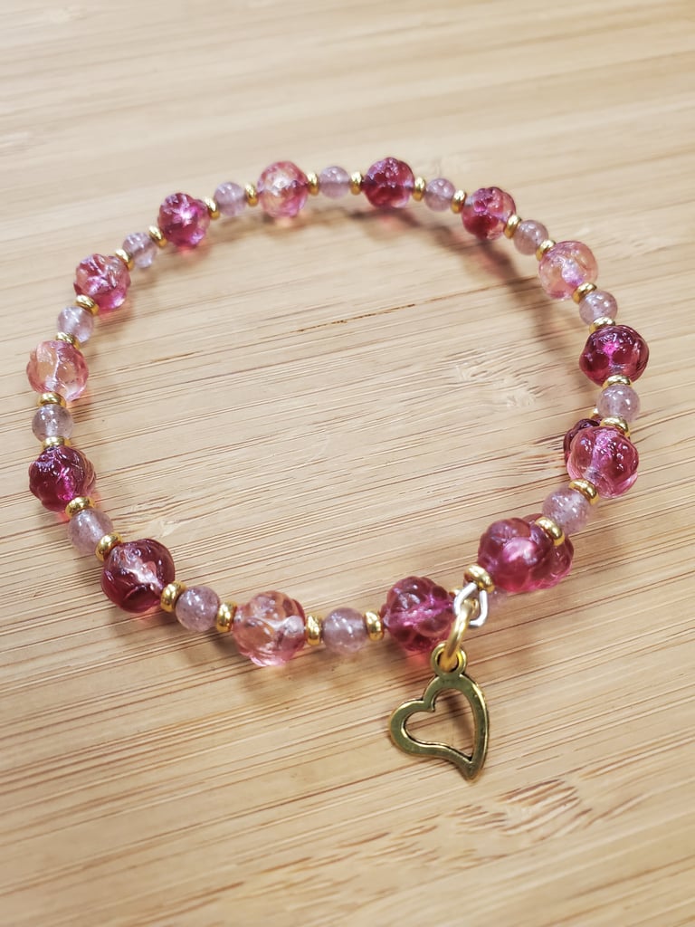 Strawberry Rose Bracelet Image 3