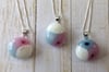 Trans Pride Blobs in Sterling Silver
