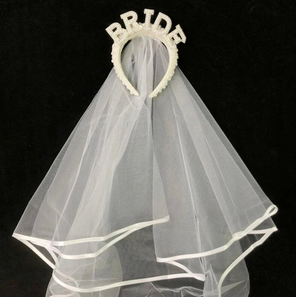 Image of Bachelorette Party / Bridal Shower Headband Veil
