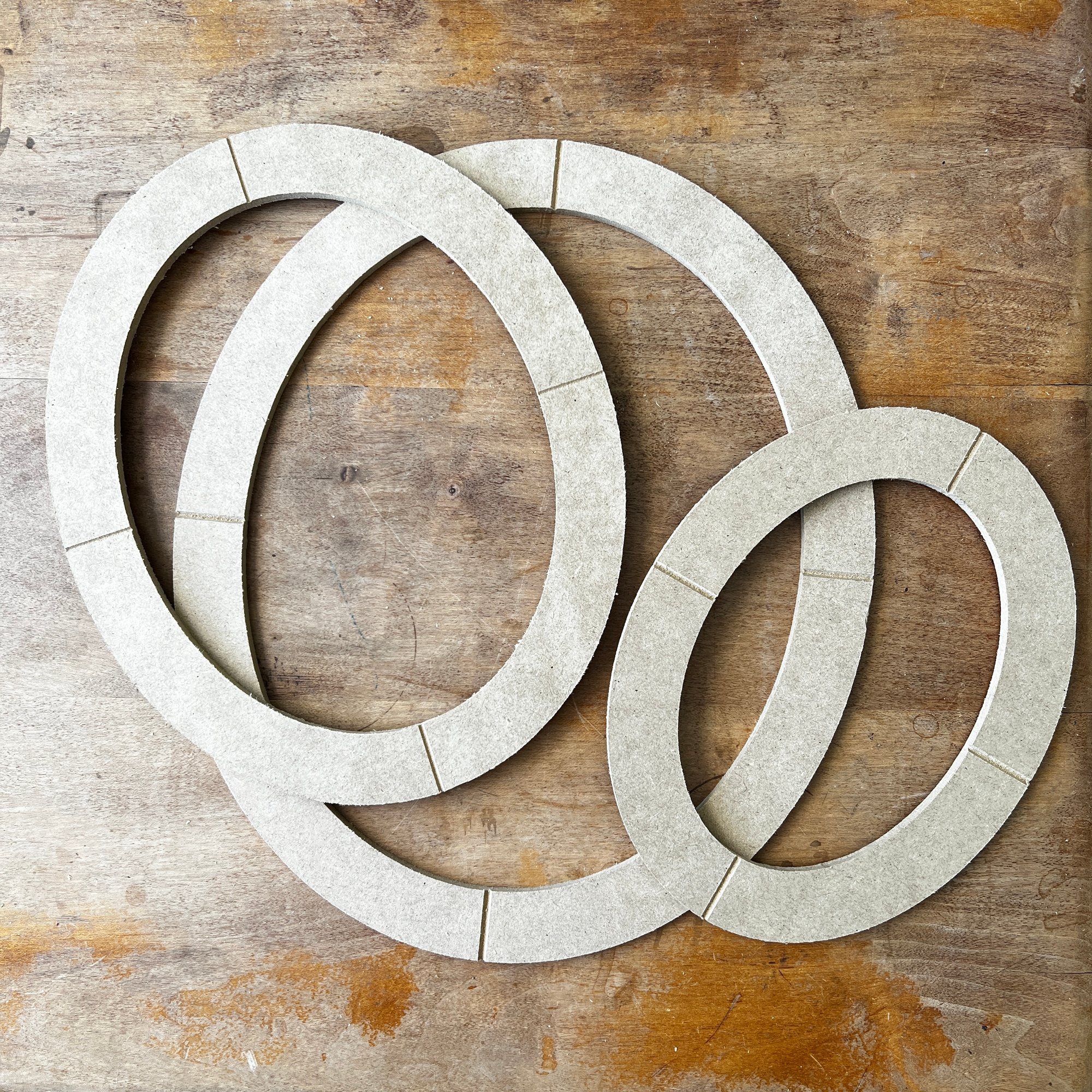 Oval Layout frames (Set of 3) | Erin Glassworks