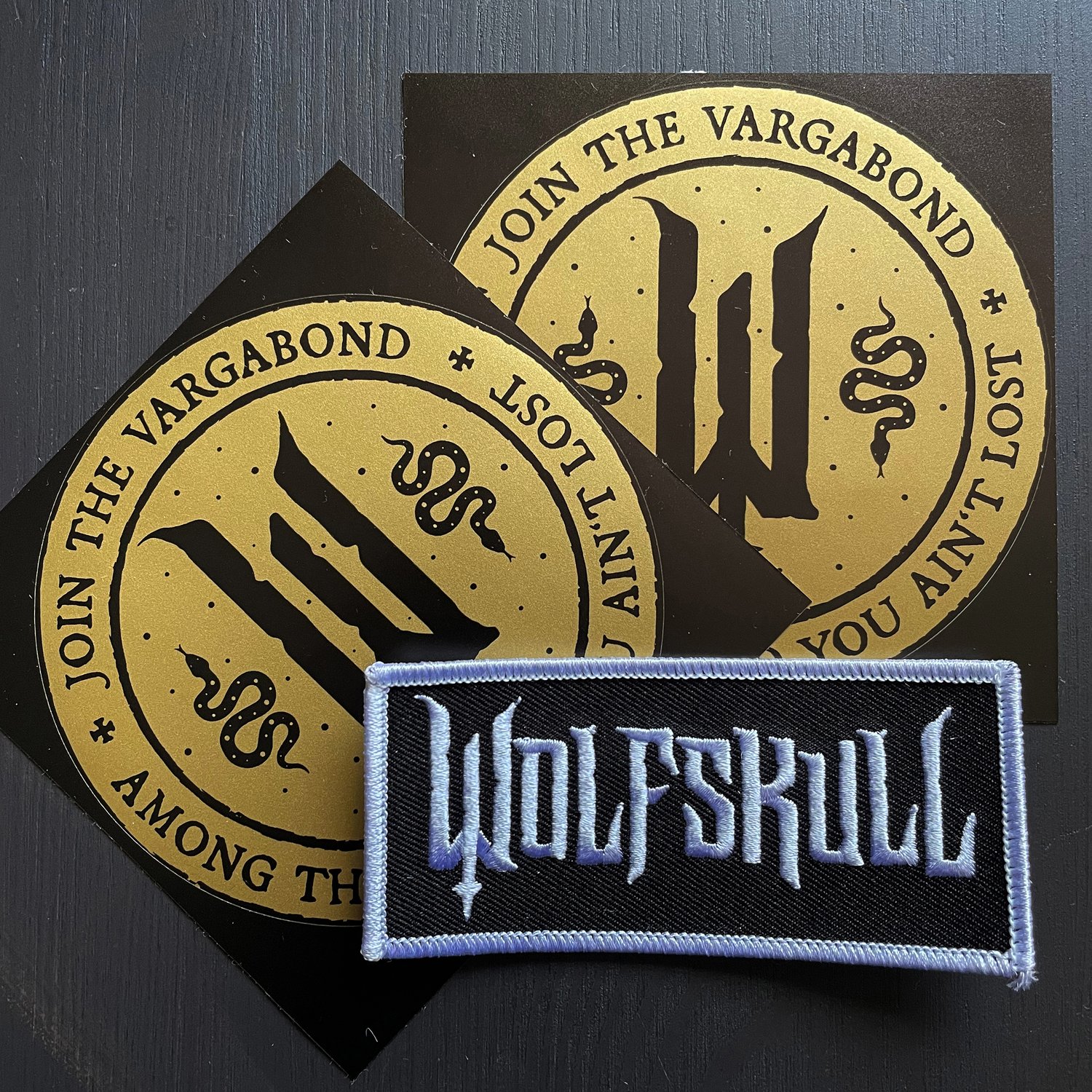 Image of Vargabond - Patch & Sticker (Bundle)