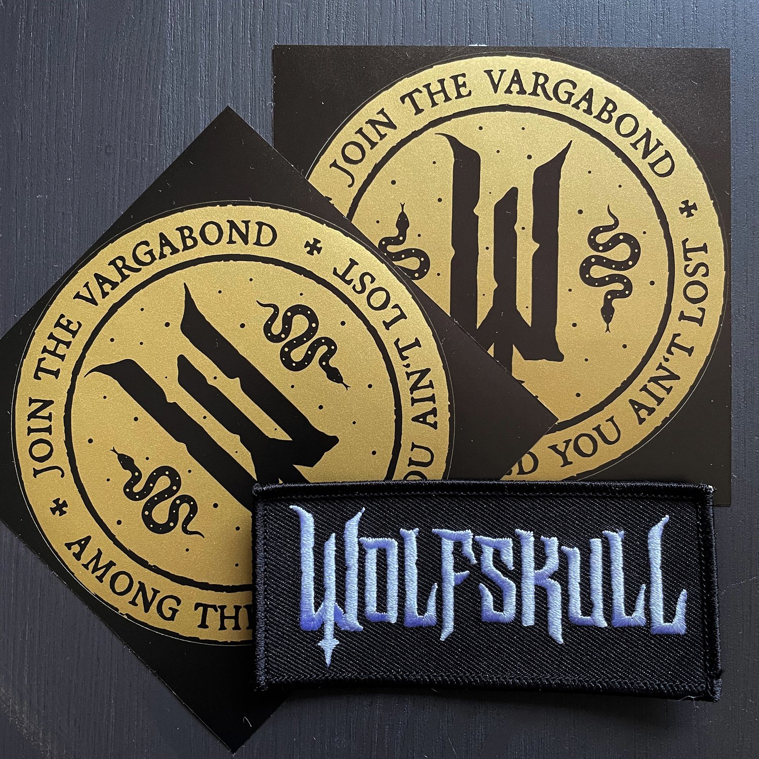 Image of Vargabond - Patch & Sticker (Bundle)