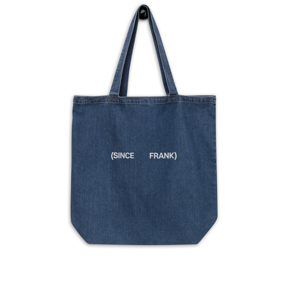 Organic denim tote bag Since Frank (embroidered)