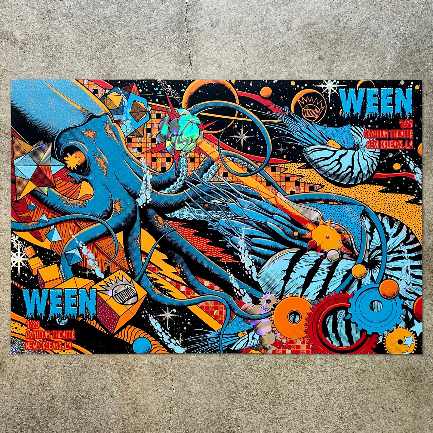 WEEN Anniversary Tee＆Poster Ween 30th Anniversary Chocolate and Cheese - zoltron