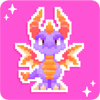 Pixel Spyro Sticker