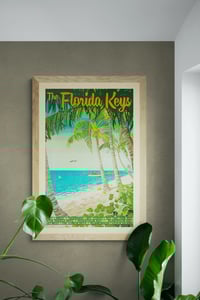 Image 2 of Florida Keys Vintage Style Tropical Florida Art  Poster | Print No 115