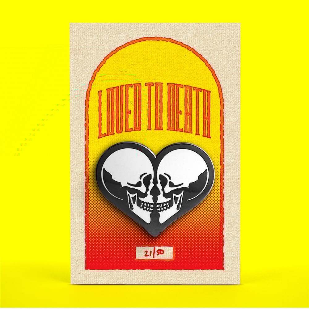 Image of Love Skulls Enamel Pin