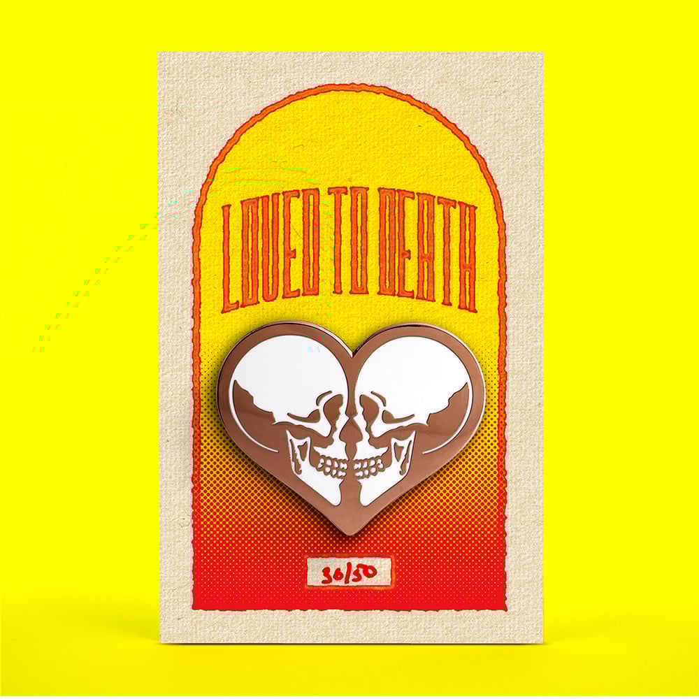 Image of Love Skulls Enamel Pin