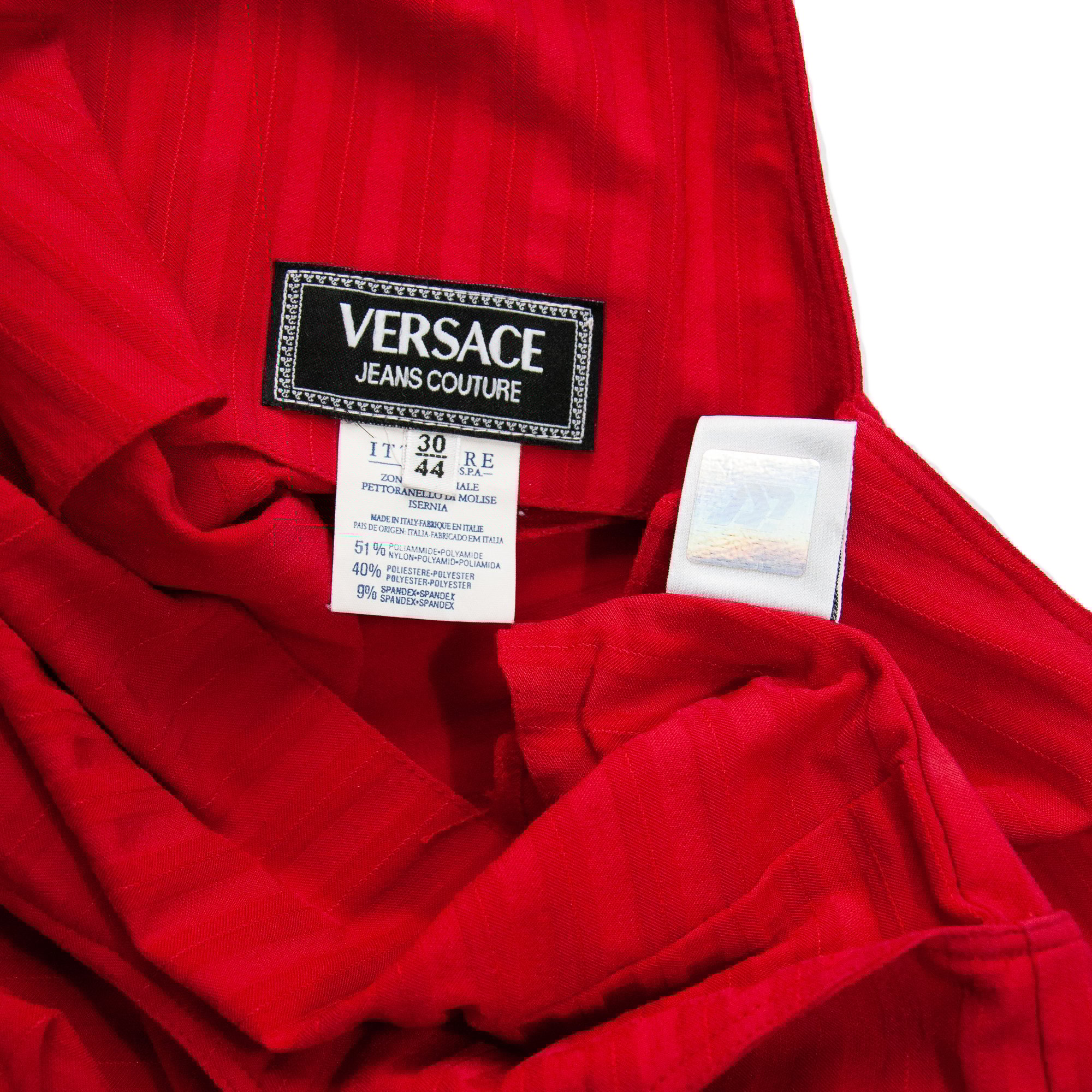Image of  Versace Jeans Couture 1995 Bodycon Dress Red 