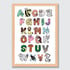 Animal Alphabet Kids Art Print Image 2