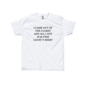 Image of I CAME OUT OF THE CLOSET AND ALL I GOT WAS THIS LOUSY T-SHIRT