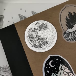 Mini Sticker Full Moon - Mirror effect